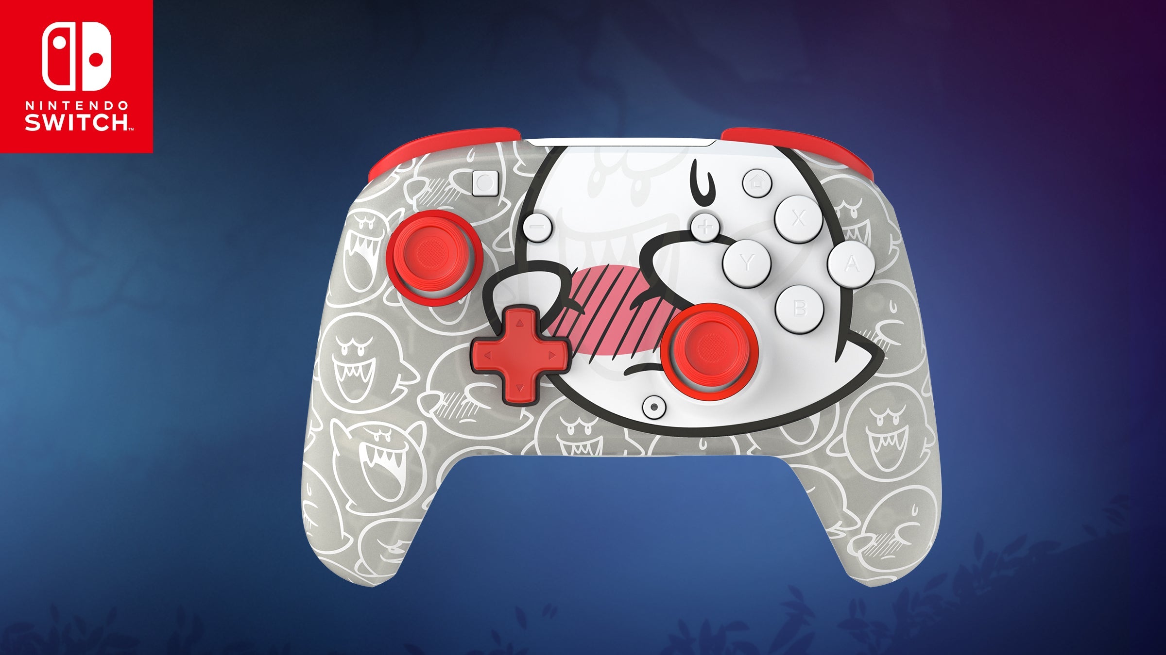 Controller - PDP Rematch Wireless-ontroller + PDP Travel-ase Plus Glow - Boo - Nintendo Switch Bundle - Image 2