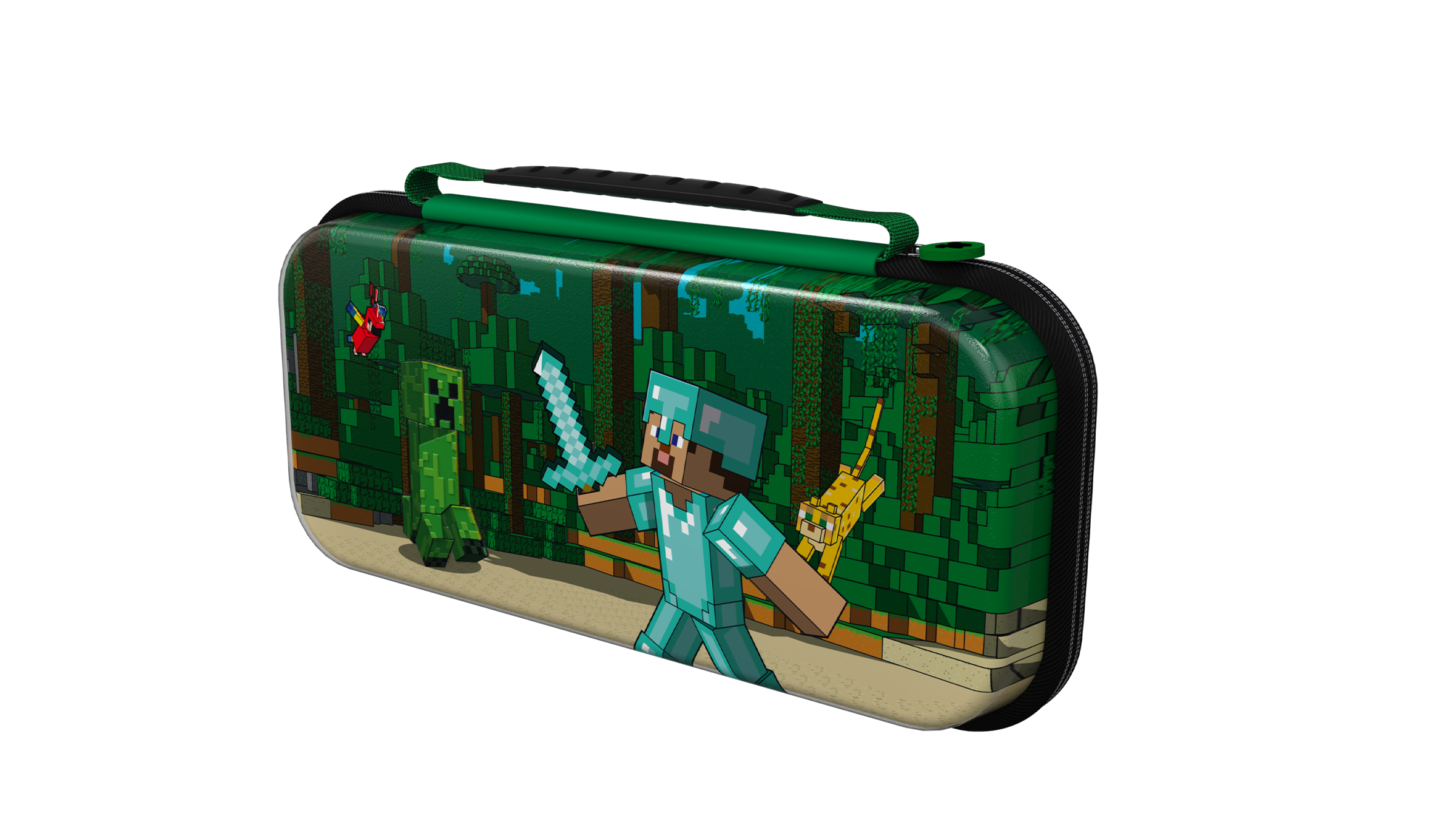 Accessories - PDP REALMz Travel-ase Plus: Minecraft Forest Battle - Nintendo Switch - Image 2